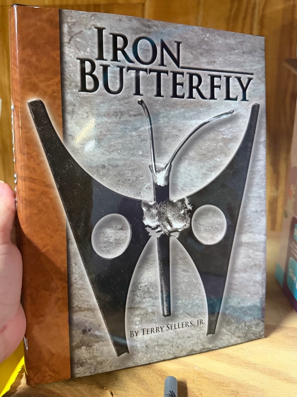 Iron Butterfly Hardcover Book - Gray & Brown Cover